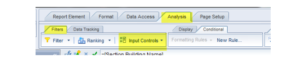Input Controls on toolbars