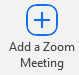 Add a Zoom Meeting ico