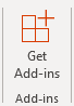 Outlook Desktop Application Get Add-ins Ribbon button