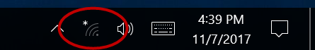 Image of Win10 wifi icon disconnected