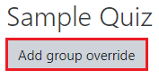 Add group override