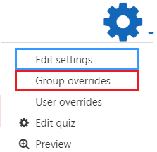 Group overrides