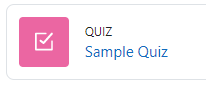 A picture of the quiz activity