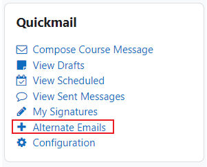 Alternate emails