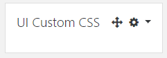 UI Custom CSS Block
