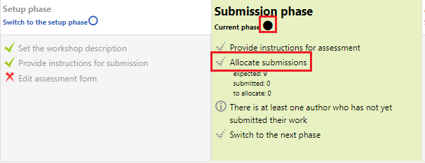 Allocate Submissions