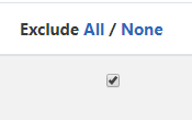 Exclude All/None Checkbox