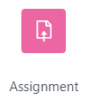 Assignment activity icon