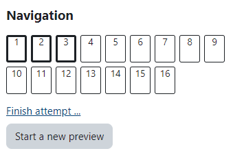 Quiz Navigation block without headings