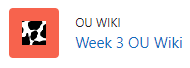 Week 3 OU Wiki activity