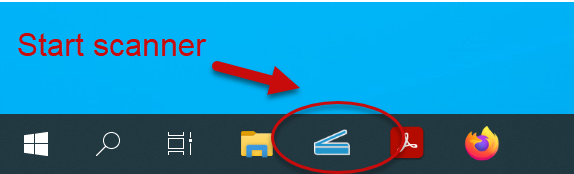 HP Scan taskbar icon