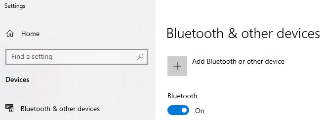 Toggle bluetooth to the on position.